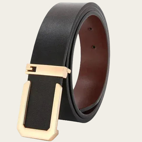 Noir - Boucle Doré / 110cm Ceinture Homme Cuir Souple Jean Décontracté Ma boutique