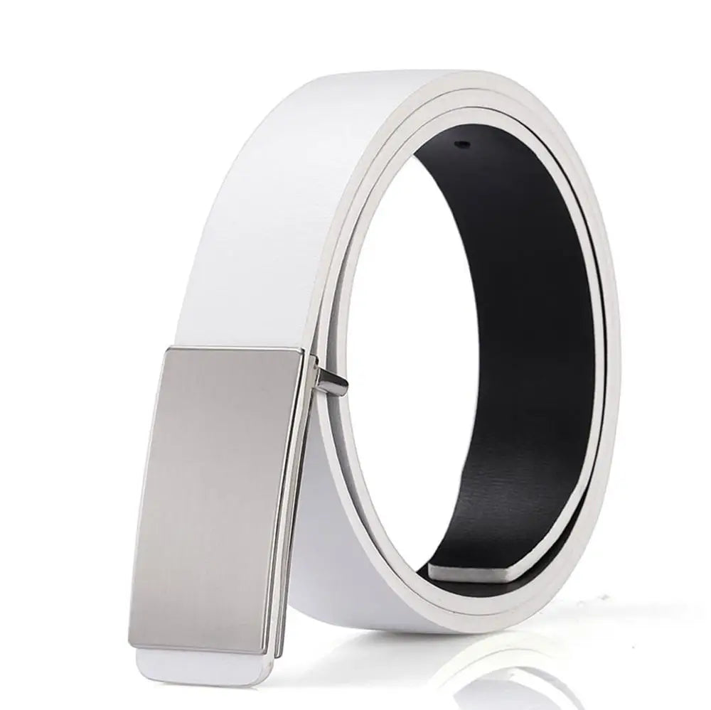 Ceinture homme entrepreneur : élégance, qualité et assurance  Blanc - B / 130cm