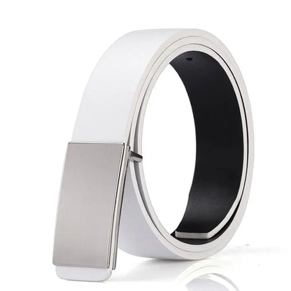 Ceinture homme entrepreneur : élégance, qualité et assurance  Blanc - B / 130cm
