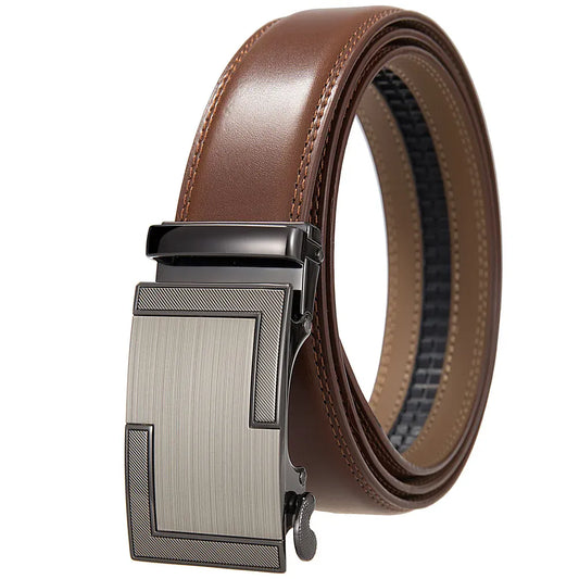 Ceinture Homme Moderne : Élégance, Style et Confort au Quotidien Marron / 105CM