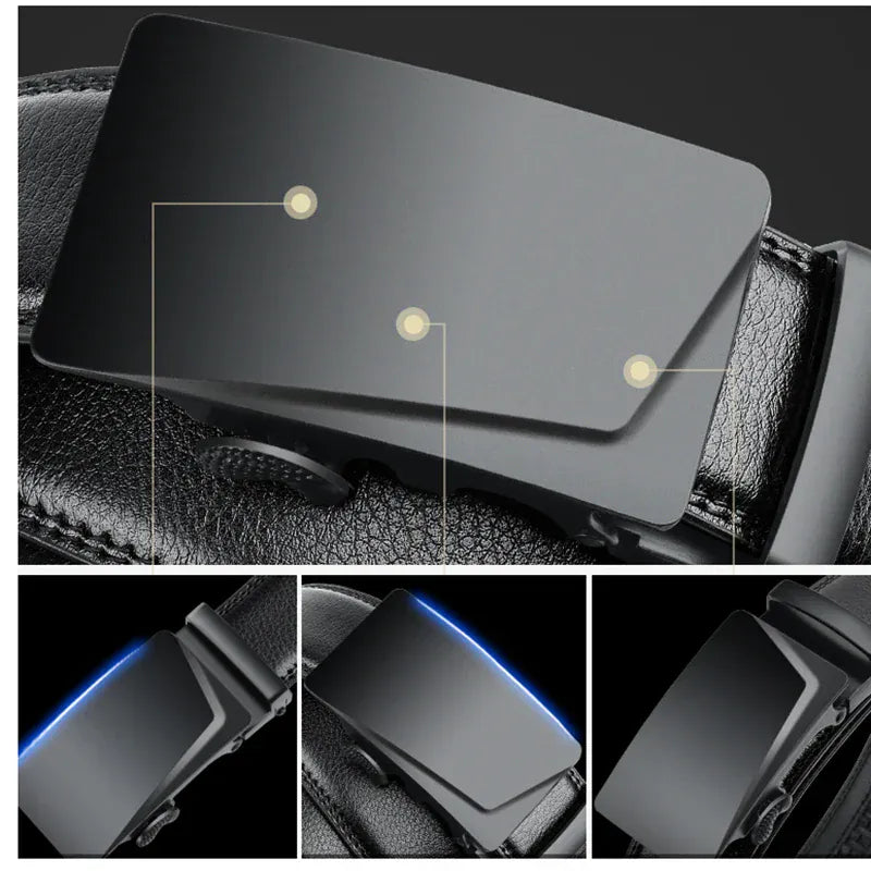 Ceinture Homme Noire Cuir – Élégance et Confort pour Toutes les Tailles