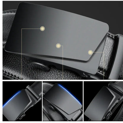 Ceinture Homme Noire Cuir – Élégance et Confort pour Toutes les Tailles