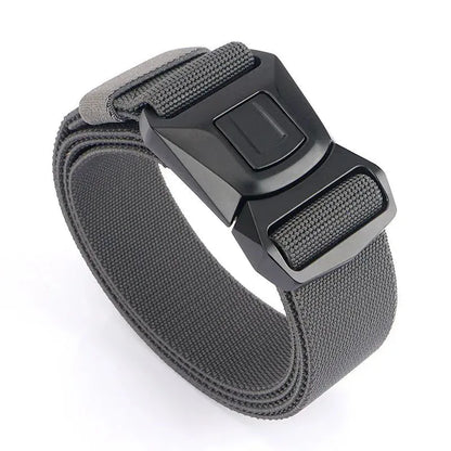 Ceinture Homme Outdoor : La Ceinture Tactique en Nylon Ultime  Gris