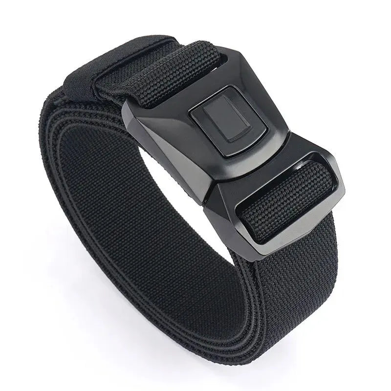 Ceinture Homme Outdoor : La Ceinture Tactique en Nylon Ultime  Noir