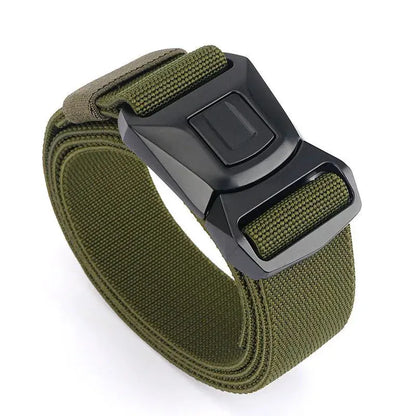 Ceinture Homme Outdoor : La Ceinture Tactique en Nylon Ultime  Vert Armé