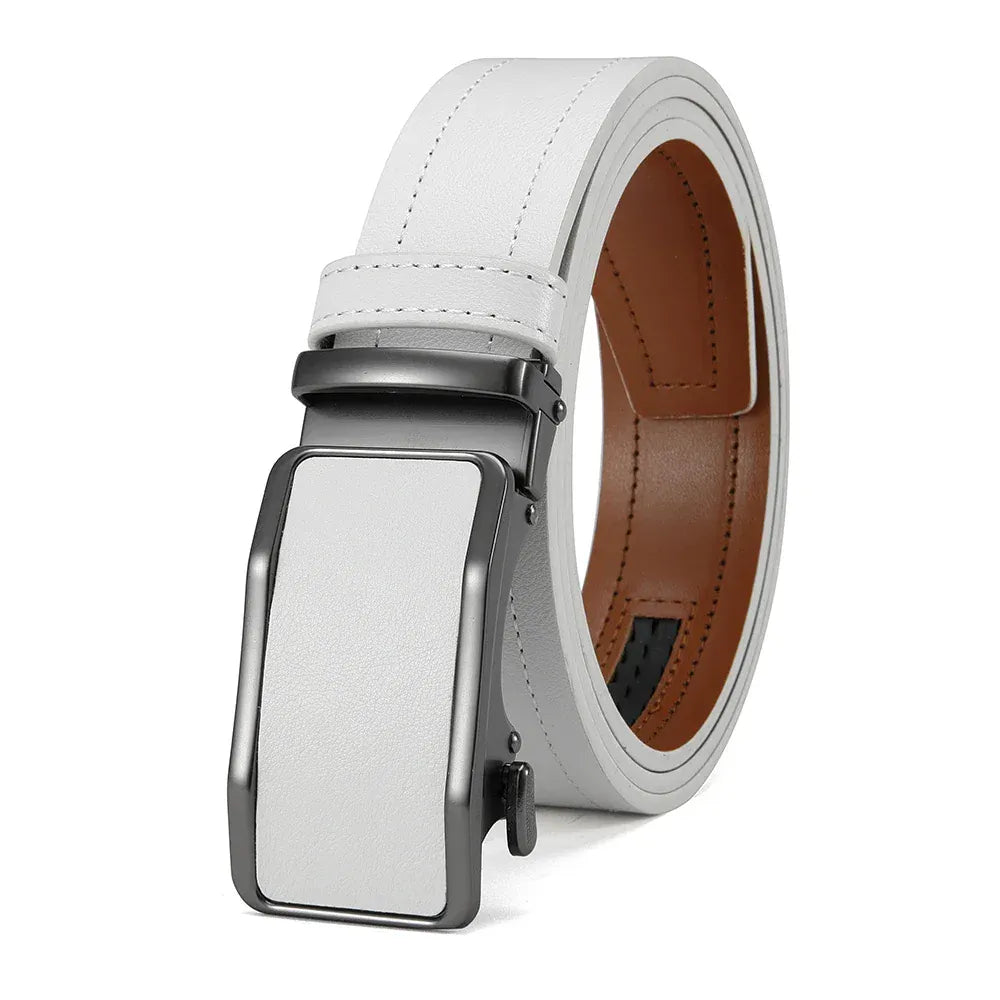 Blanc / 135cm Ceinture Homme pas Cher Ma boutique