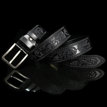 Noir / 130cm Ceinture Homme Style Western Ma boutique