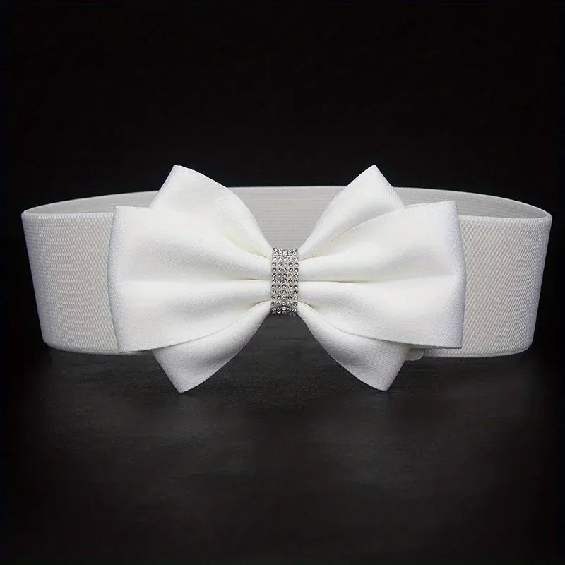 White / free Ceinture large blanche femme CeinturesCuir