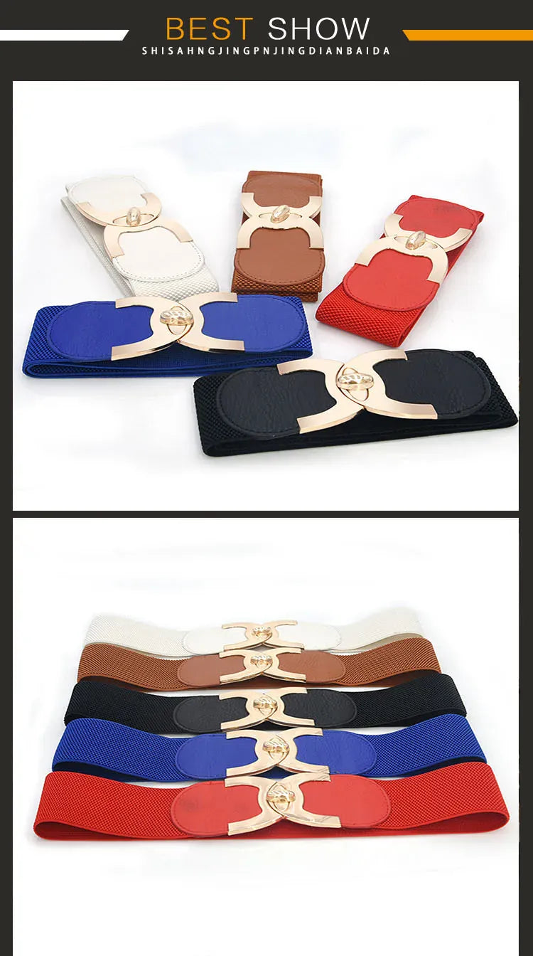 Ceinture large camel femme CeinturesCuir