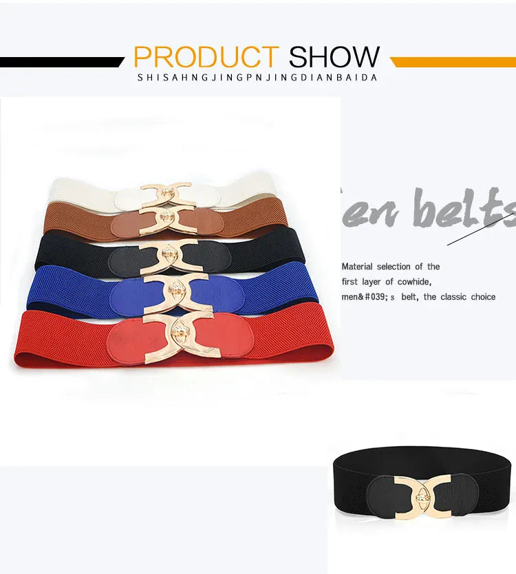 Ceinture large camel femme CeinturesCuir