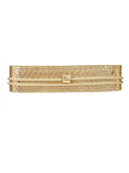 Ceinture large dorée CeinturesCuir