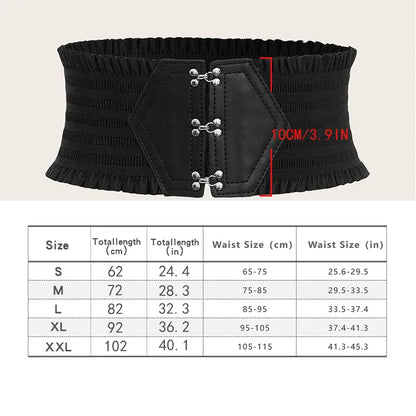 black / S Ceinture large élastique CeinturesCuir