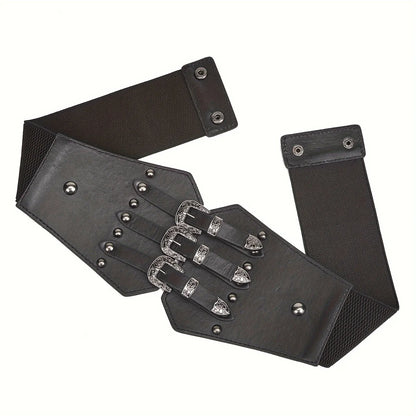 Ceinture large marron femme CeinturesCuir