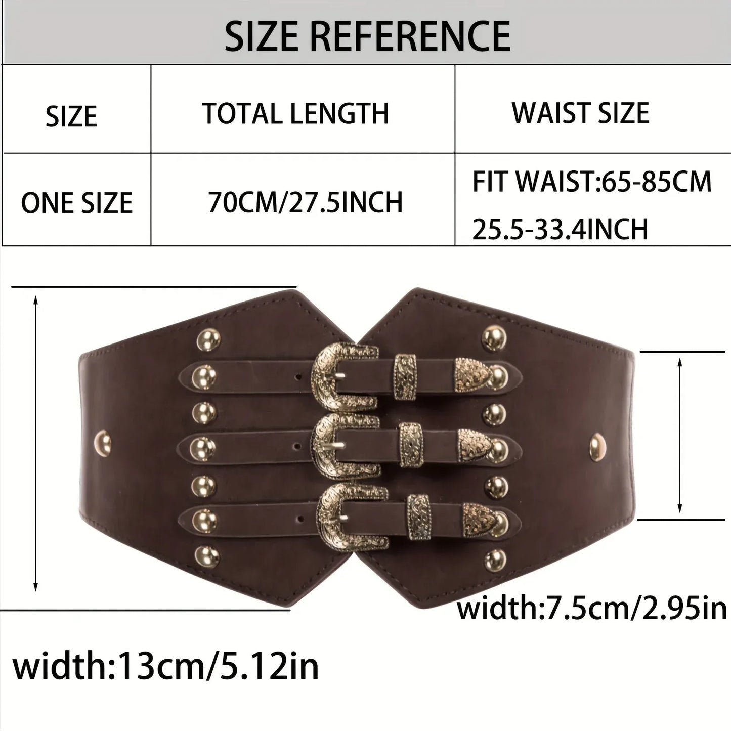 Ceinture large marron femme CeinturesCuir
