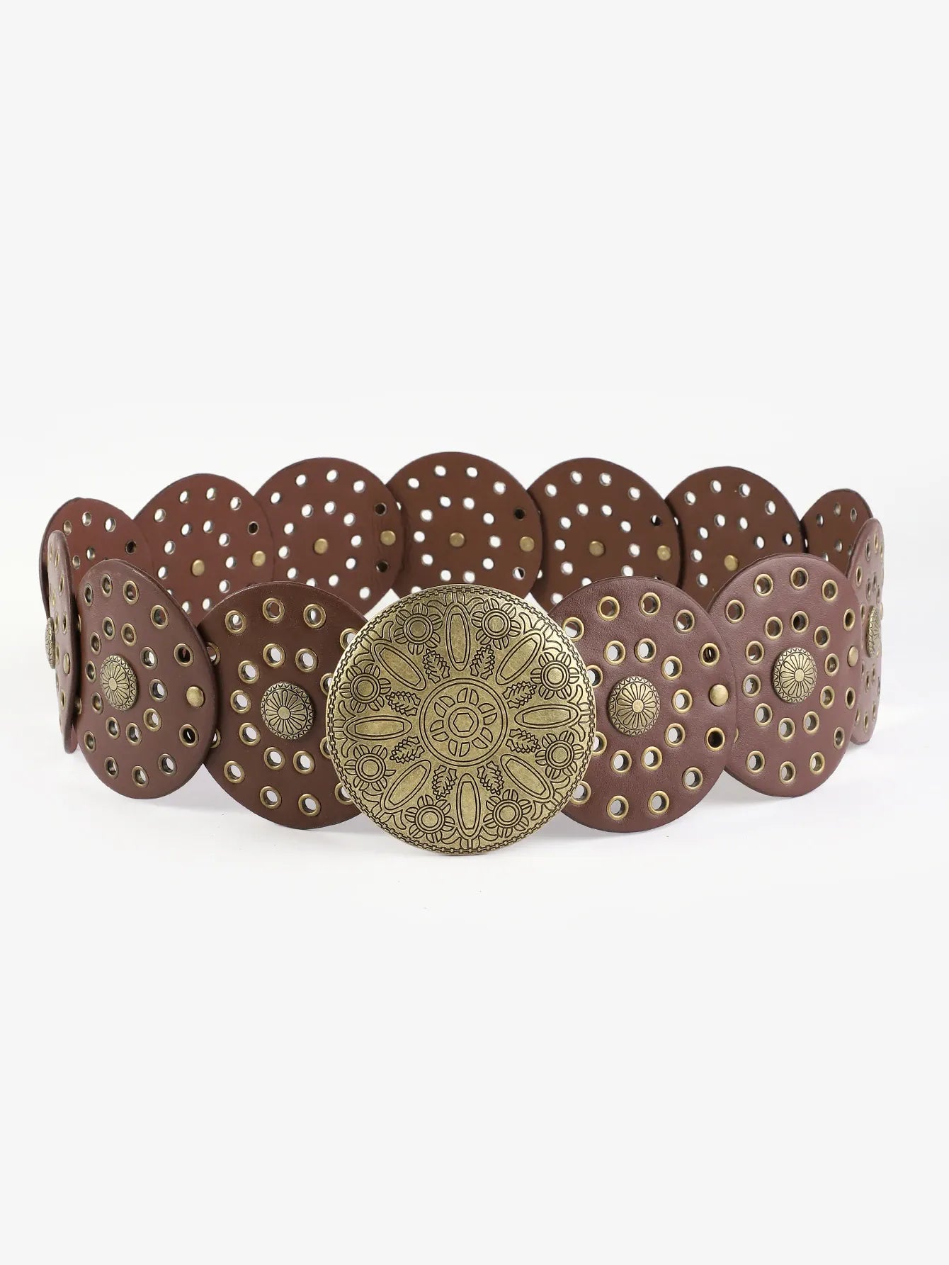 light brown / 100cm Ceinture large pour robe longue CeinturesCuir