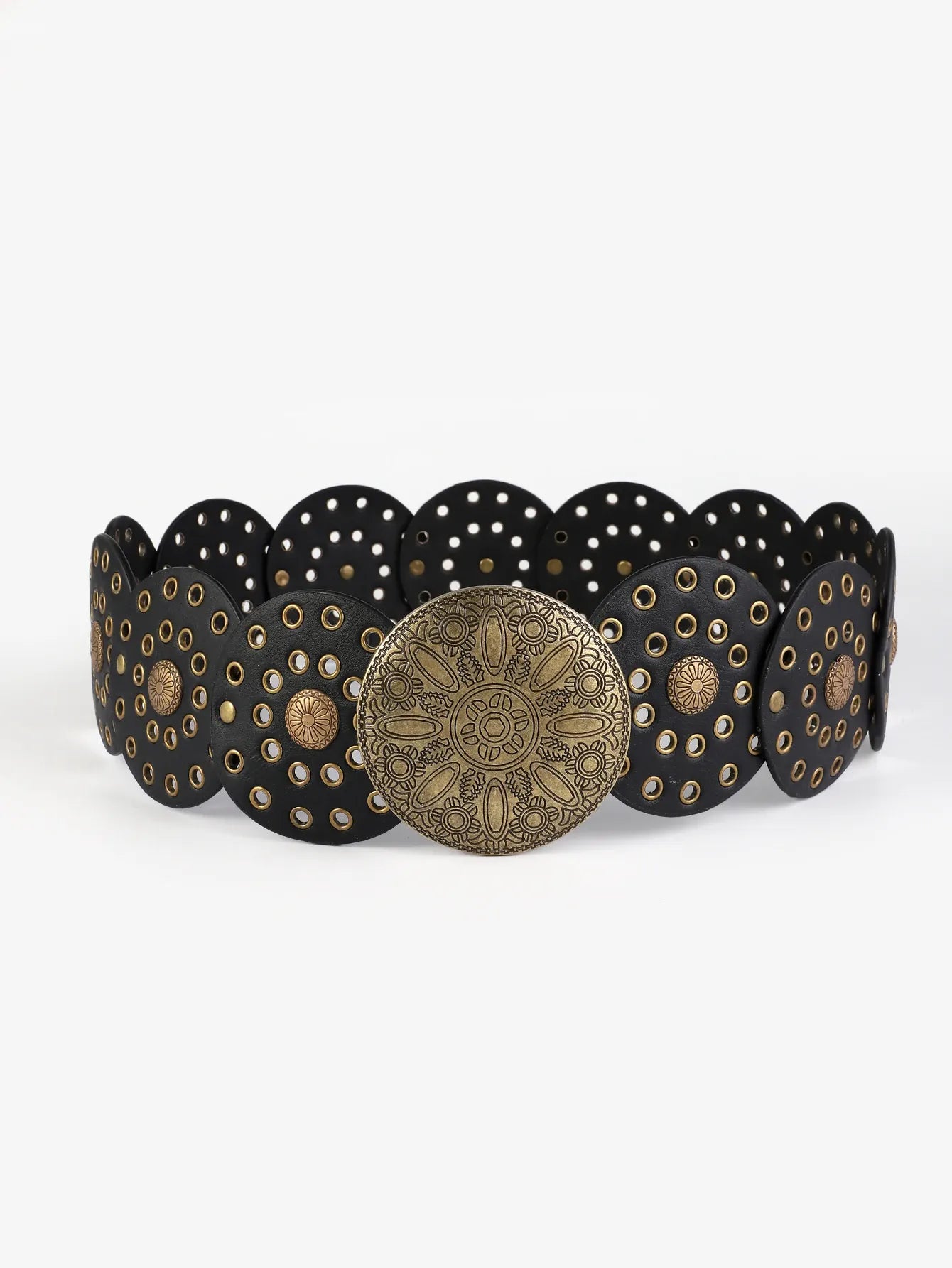 black / 130cm Ceinture large pour robe longue CeinturesCuir