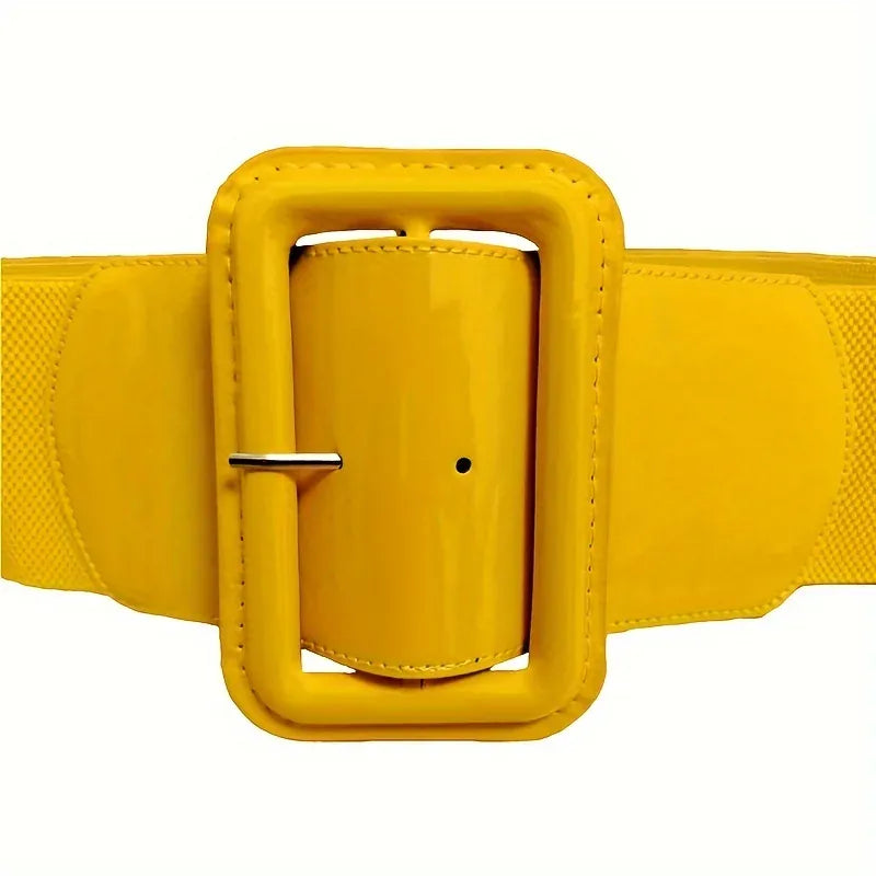 YELLOW / 115CM Ceinture large robe CeinturesCuir