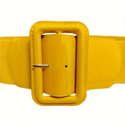 YELLOW / 115CM Ceinture large robe CeinturesCuir