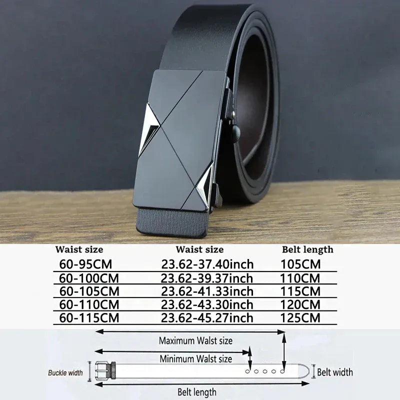 D / 105cm Ceinture Noire Homme Cuir 3 cm Habillée Costume Ma boutique