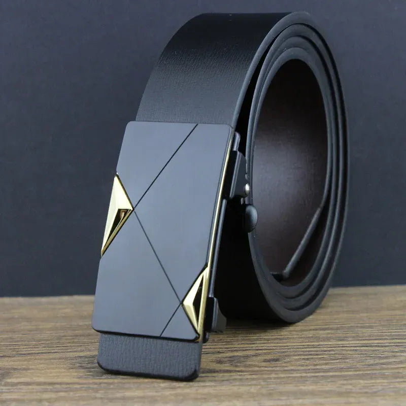 Ceinture Noire Homme Cuir 3 cm Habillée Costume Ma boutique