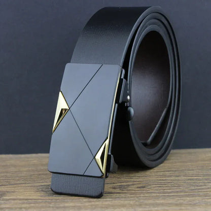 Ceinture Noire Homme Cuir 3 cm Habillée Costume Ma boutique