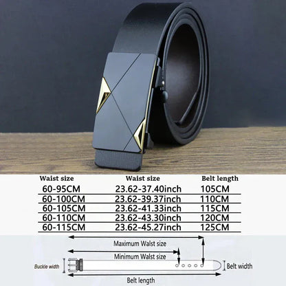 A / 120cm Ceinture Noire Homme Cuir 3 cm Habillée Costume Ma boutique