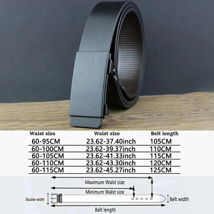 B / 105cm Ceinture Noire Homme Cuir 3 cm Habillée Costume Ma boutique