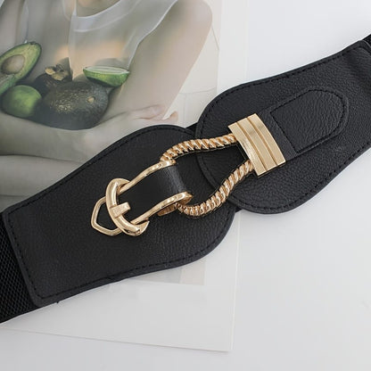 Ceinture noire large femme CeinturesCuir