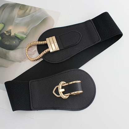Ceinture noire large femme CeinturesCuir