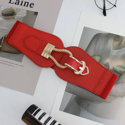 Red / 70cm to 85cm Ceinture noire large femme CeinturesCuir