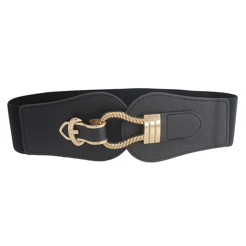 Ceinture noire large femme CeinturesCuir