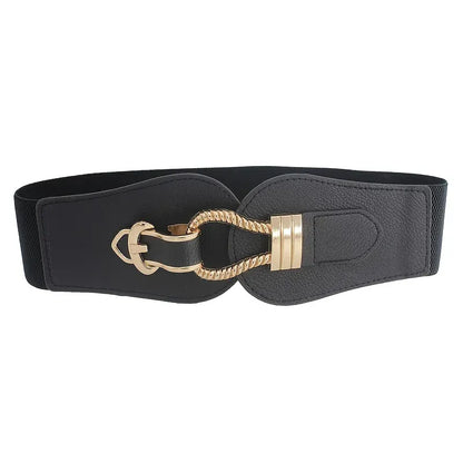 Ceinture noire large femme CeinturesCuir