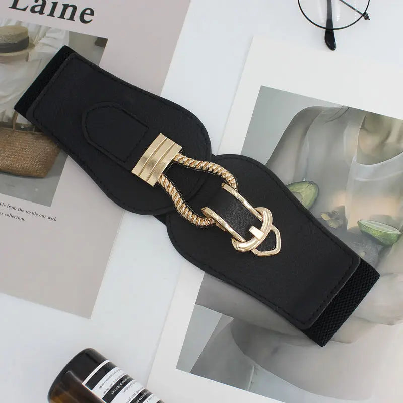 Black / 70cm to 85cm Ceinture noire large femme CeinturesCuir