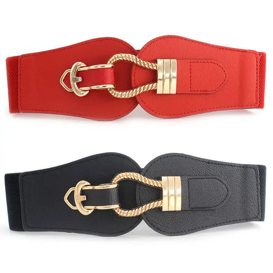 Ceinture noire large femme CeinturesCuir