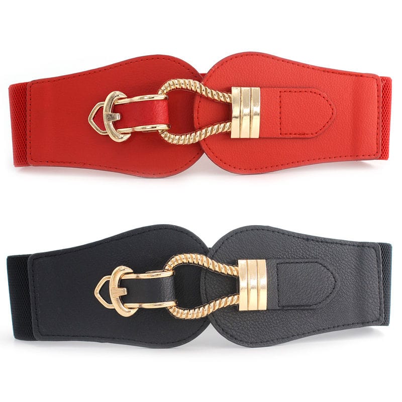 Ceinture noire large femme CeinturesCuir