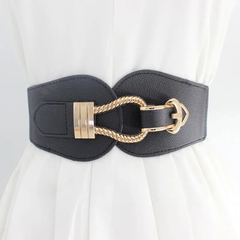 Ceinture noire large femme CeinturesCuir