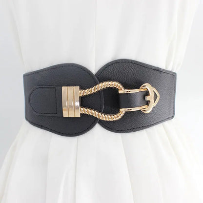 Ceinture noire large femme CeinturesCuir