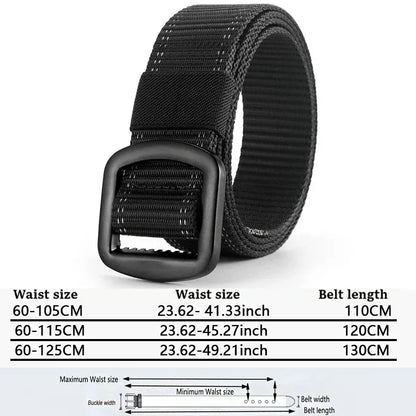 Noir B / 130cm Ceinture Nylon Souple Decontracté Haute Qualité Jeans Militaires Ma boutique