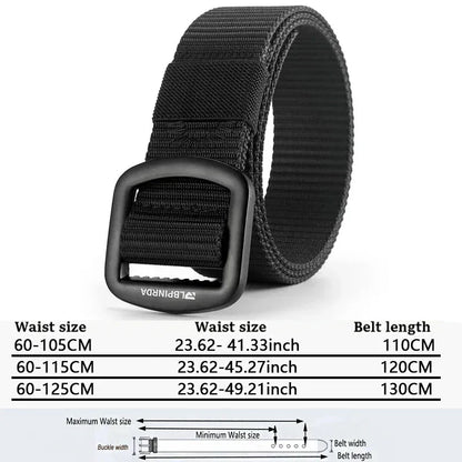 Noir A / 110cm Ceinture Nylon Souple Decontracté Haute Qualité Jeans Militaires Ma boutique