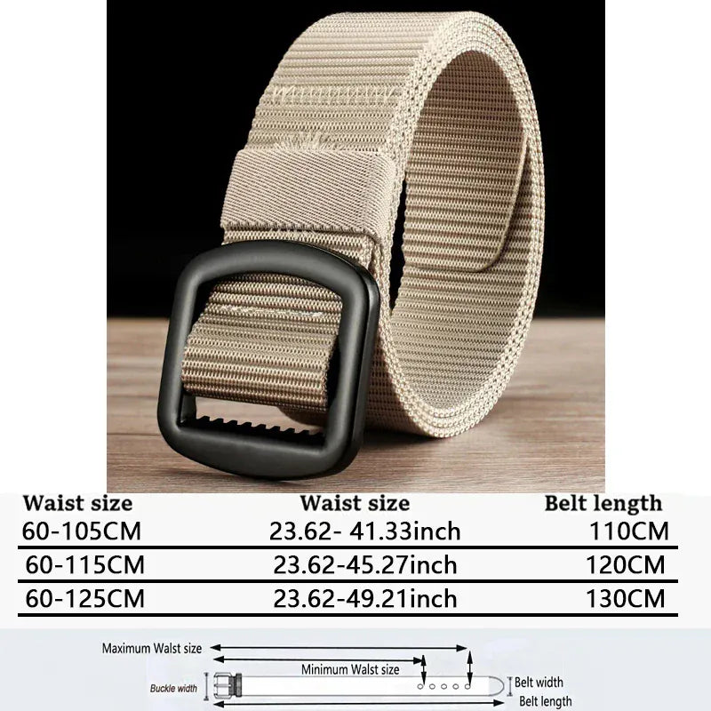 Kaki / 130cm Ceinture Nylon Souple Decontracté Haute Qualité Jeans Militaires Ma boutique
