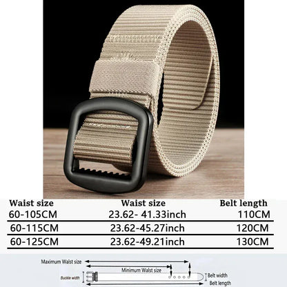 Kaki / 130cm Ceinture Nylon Souple Decontracté Haute Qualité Jeans Militaires Ma boutique