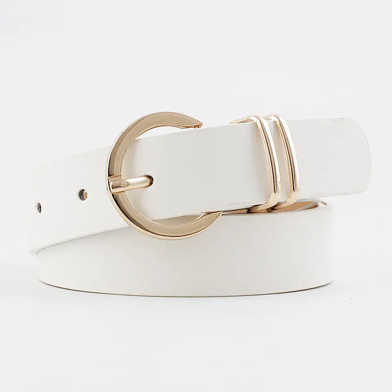 WHITE / China Mainland / 105CM ceinture originale pour femme CeinturesCuir