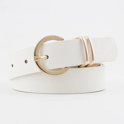 WHITE / China Mainland / 105CM ceinture originale pour femme CeinturesCuir