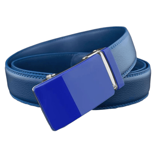 Ceinture Pour Costume Bleu Marine Homme - L'Accord Parfait en Cuir Véritable