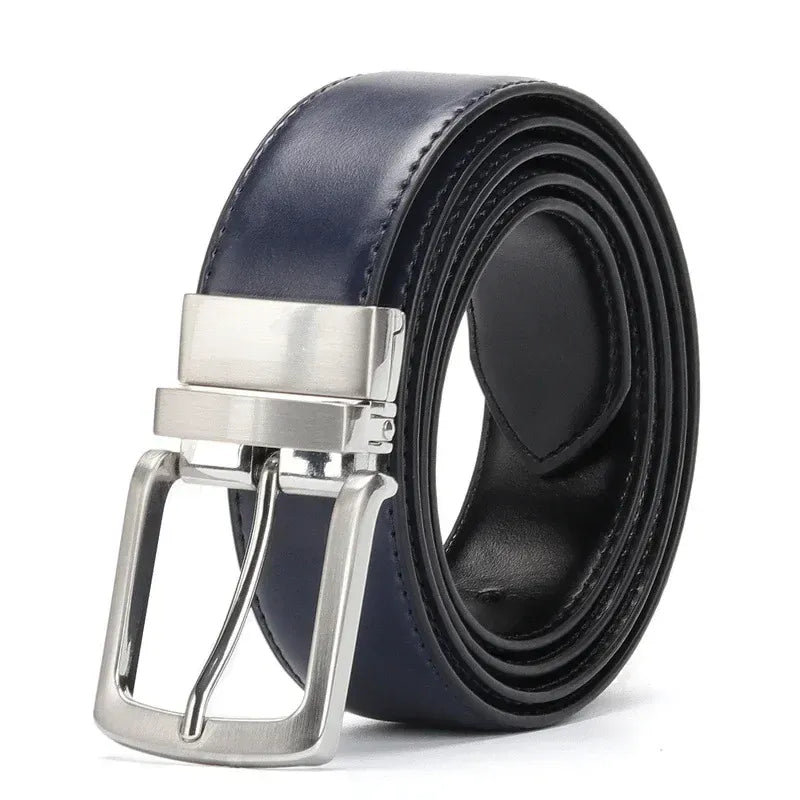 Ceinture Réglable Homme : L'Alliance Parfaite entre Style et Praticité Bleu-Noir / 125cm