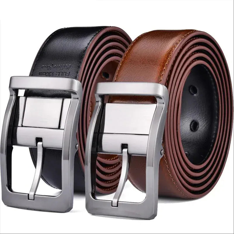 Ceinture Réversible Cuir Noir et Marron Ma boutique