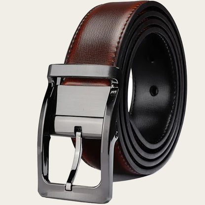 Ceinture Réversible Cuir Noir et Marron Ma boutique