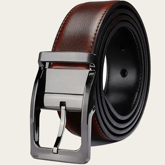 Ceinture Réversible Cuir Noir et Marron Ma boutique