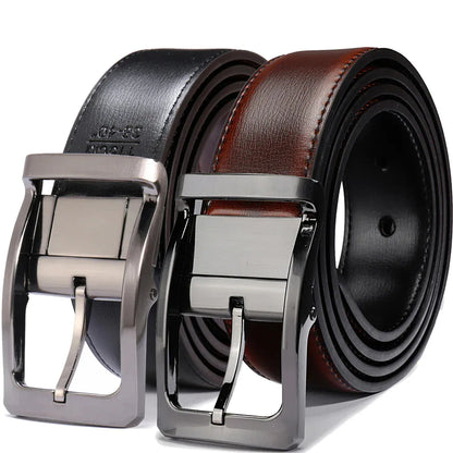 Ceinture Réversible Cuir Noir et Marron Ma boutique