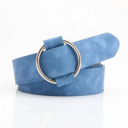 H Blue / 105CM Ceinture rose poudré CeinturesCuir